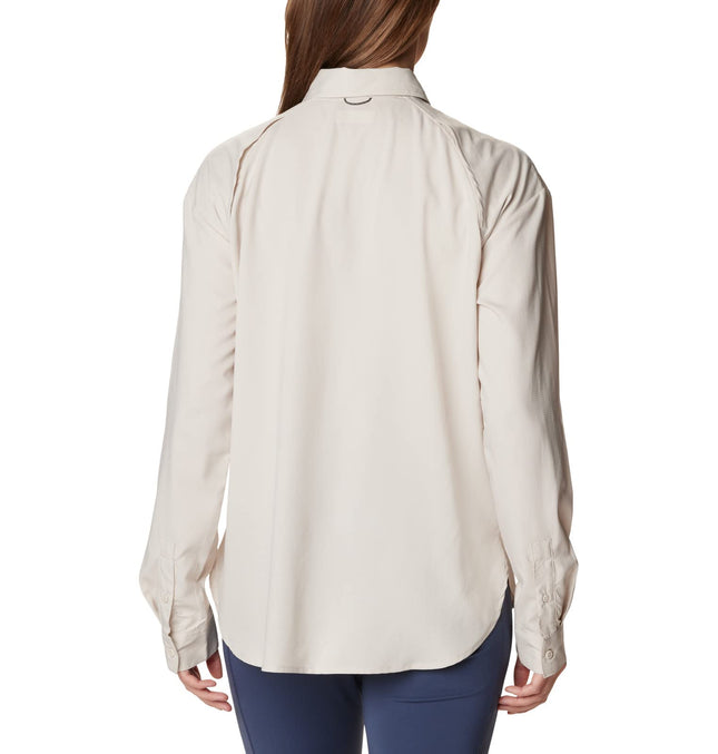 Chemise utilitaire à manches longues Silver Ridge de Columbia pour femme, couleur pierre foncée, taille 1X