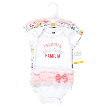 Hudson Baby Unisex Baby Cotton Bodysuits, Favorita Botanical Tutu, 18-24 Months, Favorita Botanical Tutu, 18-24 Months
