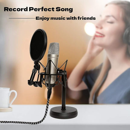 NCGGY USB Microphone Cable, XLR Female to USB Male Mic Link Converter Cable,for Microphones or Recording Karaoke Sing,1.5M