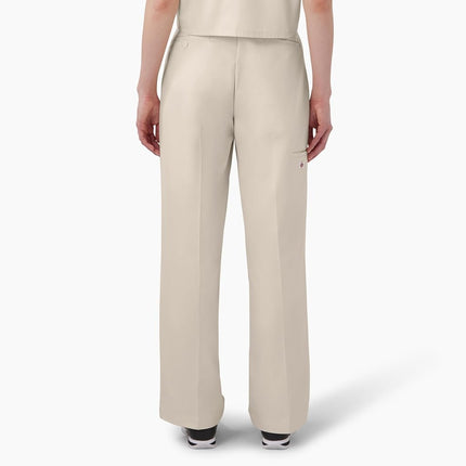 Dickies Women's Double Knee Work Pant, Grey, 34