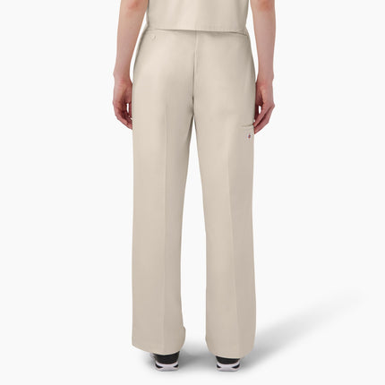 Pantalón de trabajo de doble rodilla Dickies para mujer, gris, 28