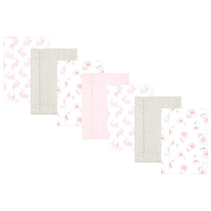 Hudson Baby Unisex Baby Flannel Burp Cloth 7pk, Pi