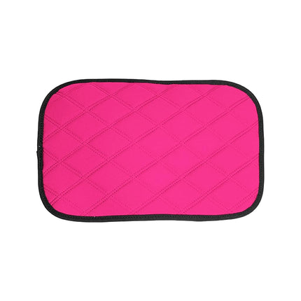 FH Group FH1053PINKDM-AVC Diamond Pattern Neosupreme Center Console Pad Water-Resistant Black Seat Box Cover Protector fits Most Cars, SUVs, and Trucks