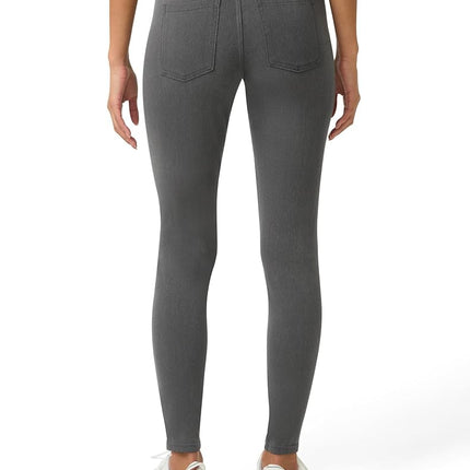 No Nonsense womensClassic Indigo Denim Jean Leggings Leggings Pants - Grey - 3X