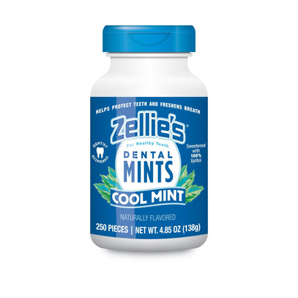 Zellies Xylitol Sugar Free Cool Mint Breath Mints 