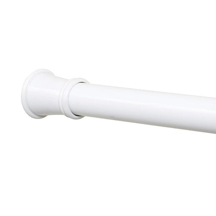 Zenna Home Tension Shower Curtain Rod, White, 26" 