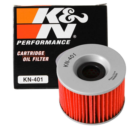 K&N Filters KN-401 Motorcycle Oil Filter , black