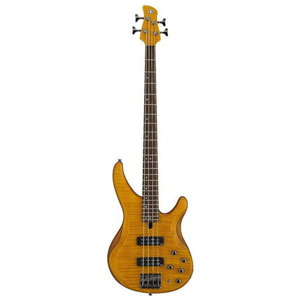 Yamaha TRBX604 4-String Flamed Maple Bass Guitar, 