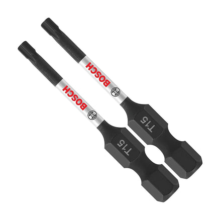 BOSCH ITT15202 2-Pack 2 in. Torx #15 Impact Tough Screwdriving Power Bits