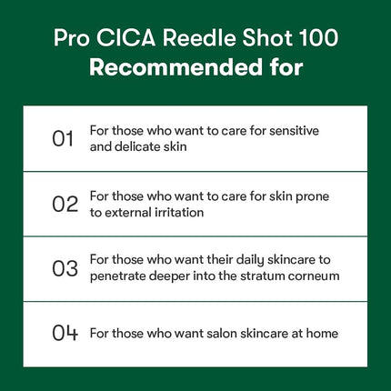 VT COSMETICS Pro Cica Reedle Shot 100, 1.69 Fl Oz (50ml)