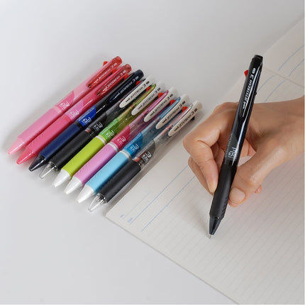 Uni Ballpoint Pen Jetstream 3 Color Red, Blue Ink 0.7mm, Transparent Black (SXE340007T.24)