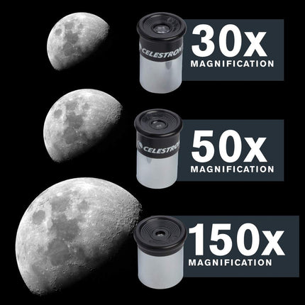 Celestron 21039 PowerSeeker 50AZ Refractor Telescope, Black