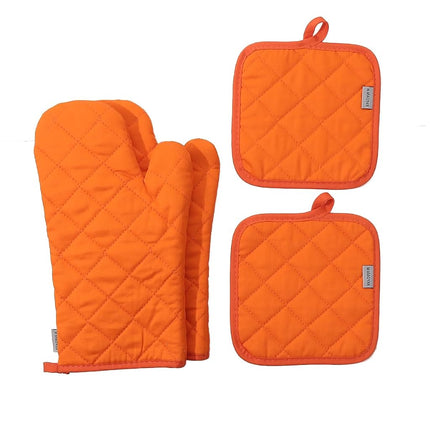 Oven Mitts and Pot Holders 4 pcs Set,High Heat Res