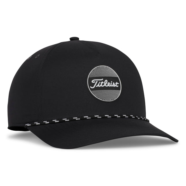 Gorra de golf Titleist Boardwalk Rope para hombre, negro/blanco