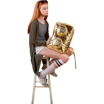 LEGO Brick Backpack, Gold, One Size, Brick Backpack - Gold