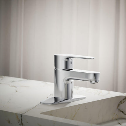 Kohler 16027-4-CP July Single Handle Bathroom Sink Faucet, Polished Chrome