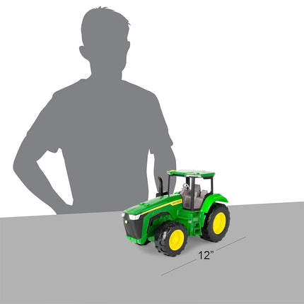 TOMY John Deere Light and Sound Tractor, Die Cast Farm Vehicle Toy with Sounds and Working Lights, Durable Construction, Collectible Farming Toy for Kids and Tractor Fans