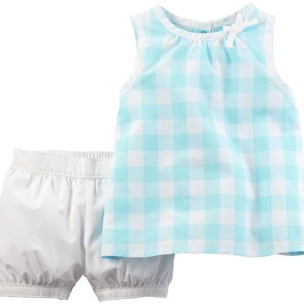 Carter's Girls' 2 Pc Playwear Sets 259g129, Plaid,