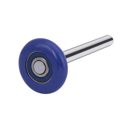XiKe 12 Pack Blue 2" Nylon Garage Door Roller 4" Stem, Quiet/Durable and High Load, Use 6200-2RS Double Seals Precision Bearings.