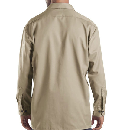 Dickies Men's Big-Tall Long Sleeve Work Shirt, Desert Sand,XXT