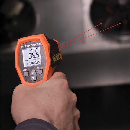 KLEIN TOOLS Infrared Thermometer, Digital Thermometer Gun with Dual Targeting Laser, 20:1, Klein Tools IR10