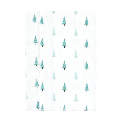 Hudson Baby Unisex Baby Cotton Flannel Burp Cloths, Neutral Woodland Pals 4-Pack, One Size