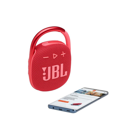 JBL Clip 4 - Mini Portable Bluetooth Speaker, Big Sound and Powerful Bass, Built-in Carabiner, IP67 Waterproof and Dustproof 10 Hours Playtime, Home Speaker