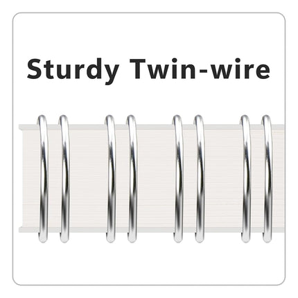 RETTACY Dot Grid Notebook Spiral with Clear Hard Cover B5 2PCS