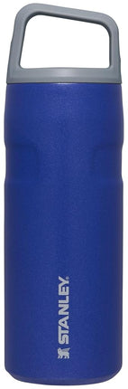 Stanley IceFlow Cap and Carry+ Water Bottle 16 OZ | Wide Mouth Twist Lid | Lightweight & Leakproof for Travel & Gym | Insulated Stainless Steel | BPA-Free | Lapis Glimmer