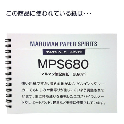 Maruman B5 spiral notebook grid ruled 80 sheets N246ES 5 volume set