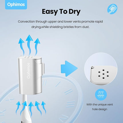 Ophimos Aluminum Toothbrush Cover Caps for Family, Travel Toothbrush Covers