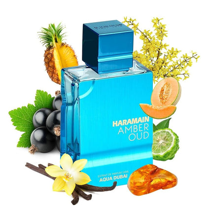 Amber Oud - Aqua Dubai by Al Haramain for Men - 3.33 oz Extrait De Parfum Spray