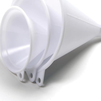 Norpro 3 Piece Plastic Funnel Set Car Kitchen Oil New