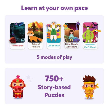 PlayShifu STEM Toy Math Game - Plugo Count (Kit + App with 5 Interactive Math Games) Educational Toy for 4 5 6 7 8 year old Birthday Gifts | Story-based Learning for Kids (Works with tabs/mobiles)