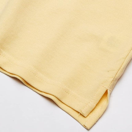 The Children's Place Boys Long Sleeve Pique Polo, New Yellow Single, 10-12