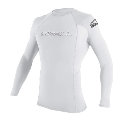 O'Neill Youth Basic Skins UPF 50+ Short Sleeve Rash Guard, White, 16