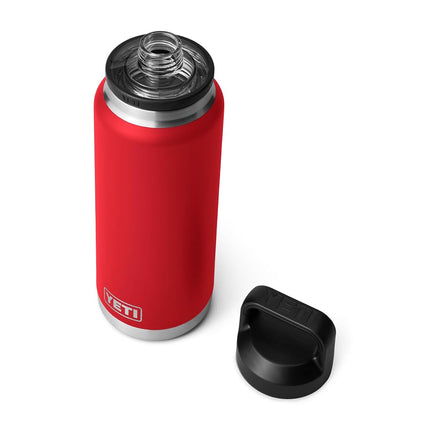 Yeti Rambler 36 oz Bottle, Vacuum Insulated, Stainless Steel with Chug Cap, Rescue Red