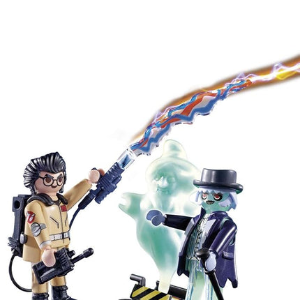 Playmobil 9224 Ghostbusters™ Spengler with Ghost, Fun Imaginative Role-Play, PlaySets Suitable for Children Ages 4+