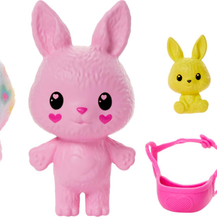 Barbie Cutie Reveal Mascota con Temática de Animales y Accesorios con 5 Sorpresas que Incluyen Mini Mascota, Cambio de Color y Clip