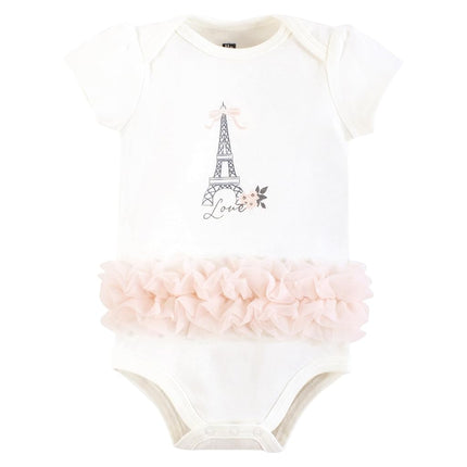 Hudson Baby Trajes de algodón unisex para bebé, tutú de París, 9-12 meses