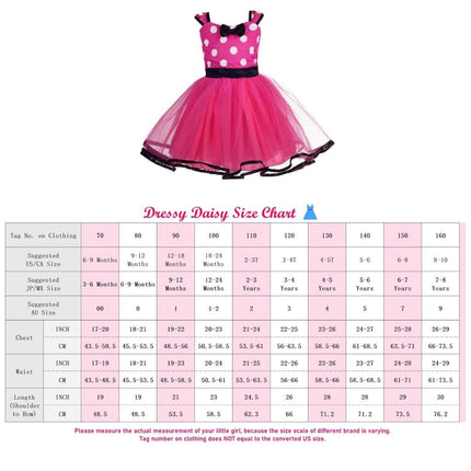 Dressy Daisy Baby Girls Polka Dots Tulle Dress, Hot Pink, Size 00