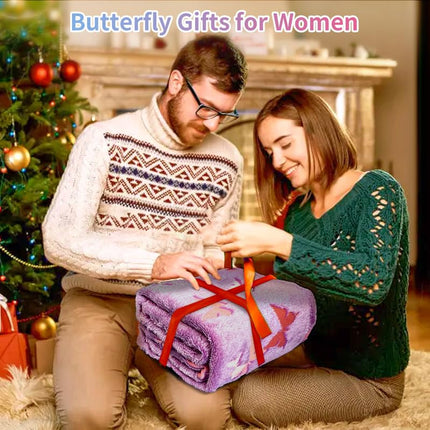 Butterfly Blanket for Women/Girls, Butterfly Gifts for Women Adults, Cute Blankets for Teen Girls, Personalized Blankets for Adults/Kids,Soft Fleece Blanket and Throw,Birthday 50"x 60"
