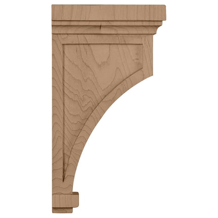 Ekena COR05X05X10FLRW 5 1/2-Inch Width x 5 1/2-Inch Depth x 10-Inch Height Fluted Corbel - Rubber Wood