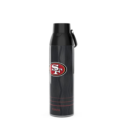 Bouteille d'eau Tervis Venture NFL San Francisco 49ers - Gobelet isotherme à triple paroi "Full Speed", garde les boissons froides et chaudes, 769 ml, acier inoxydable