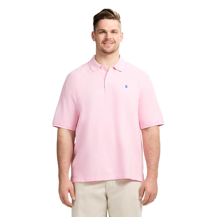 Izod Men's Advantage Performance Short Sleeve Fashion Polo Shirt, Fairytale, Large