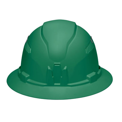 Klein Tools 60941 Hard Hat, Vented, Full Brim Style, Padded, Self-Wicking Odor-Resistant Sweatband, Green