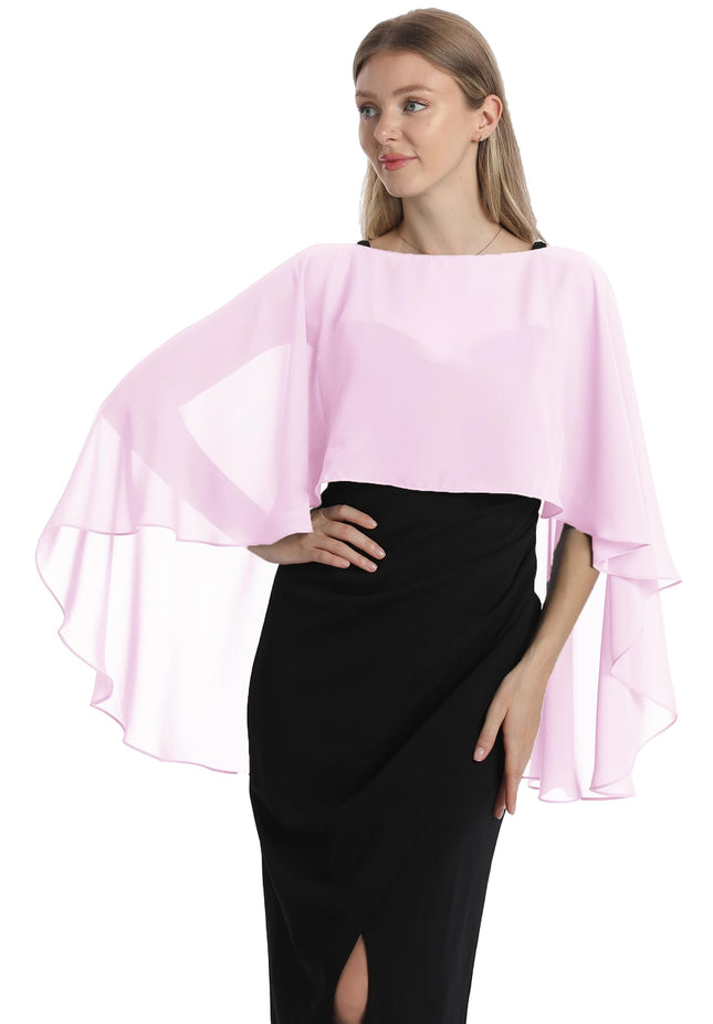 Étole Hotshawl en mousseline pour femme, châles et étoles pour robe de soirée, capes de mariage, couverture, rose, taille unique