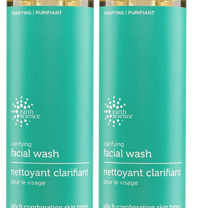 Pack of 2 x Earth Science Clarifying Facial Wash F