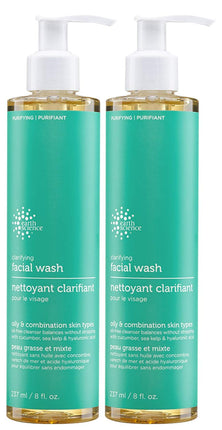 Pack of 2 x Earth Science Clarifying Facial Wash F