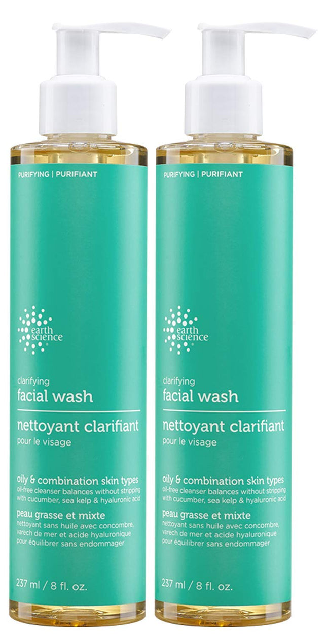 Pack of 2 x Earth Science Clarifying Facial Wash F
